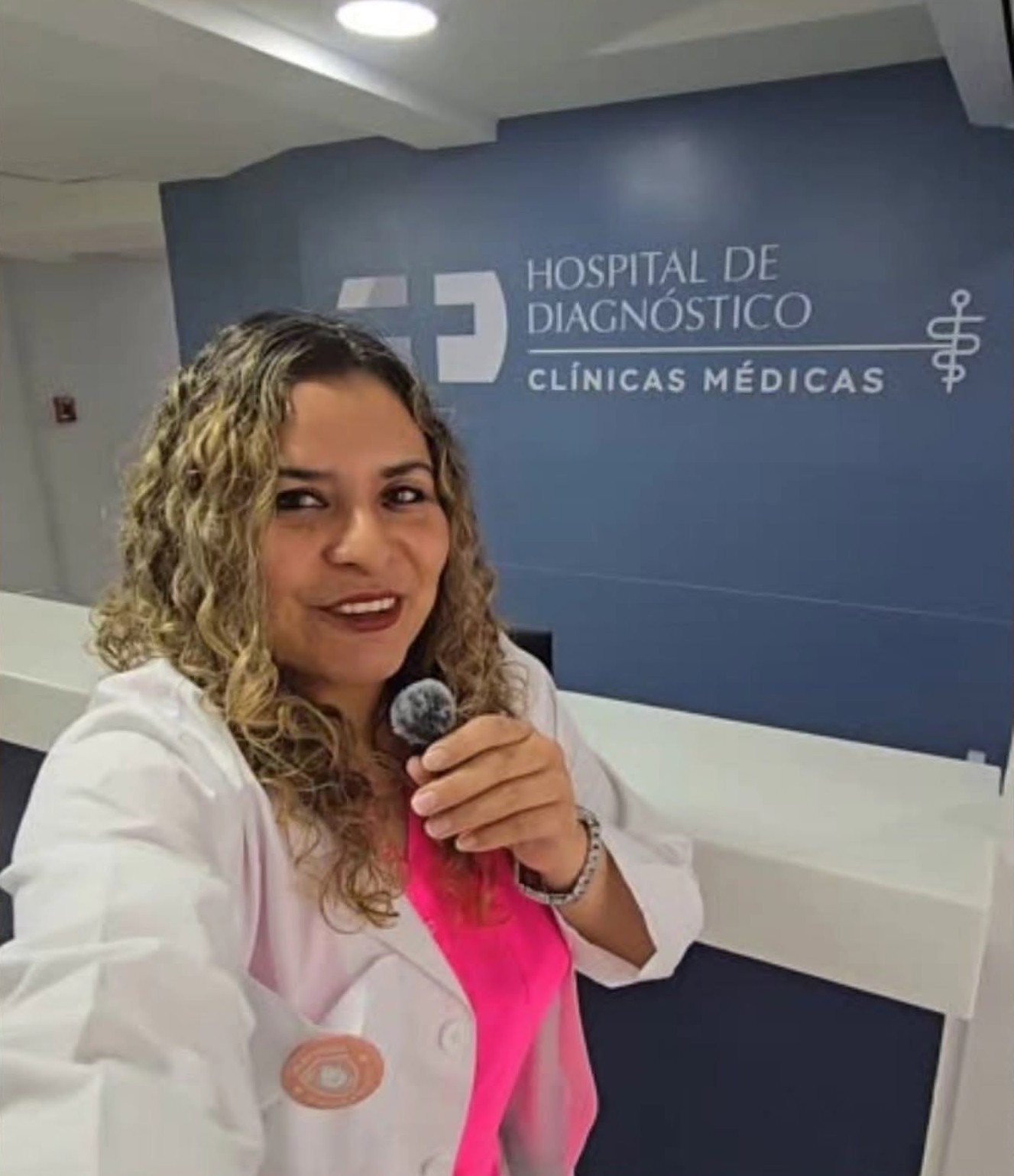 Dra. Sandra Abrego en las Clínicas Médicas del Hospital de Diagnóstico